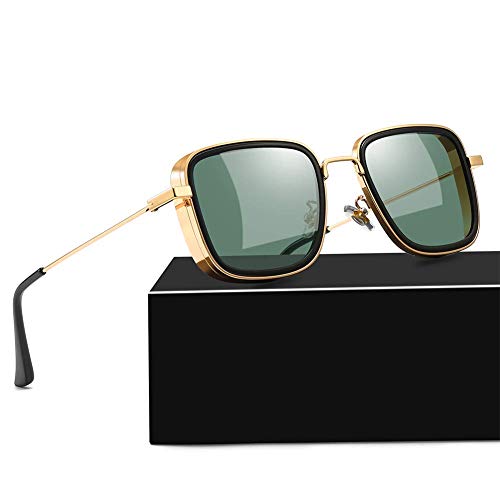 Dervin Unisex Square Sunglasses Green Frame Green Lens (Medium) - Pack Of 1 - Non-Polarized - Image 2