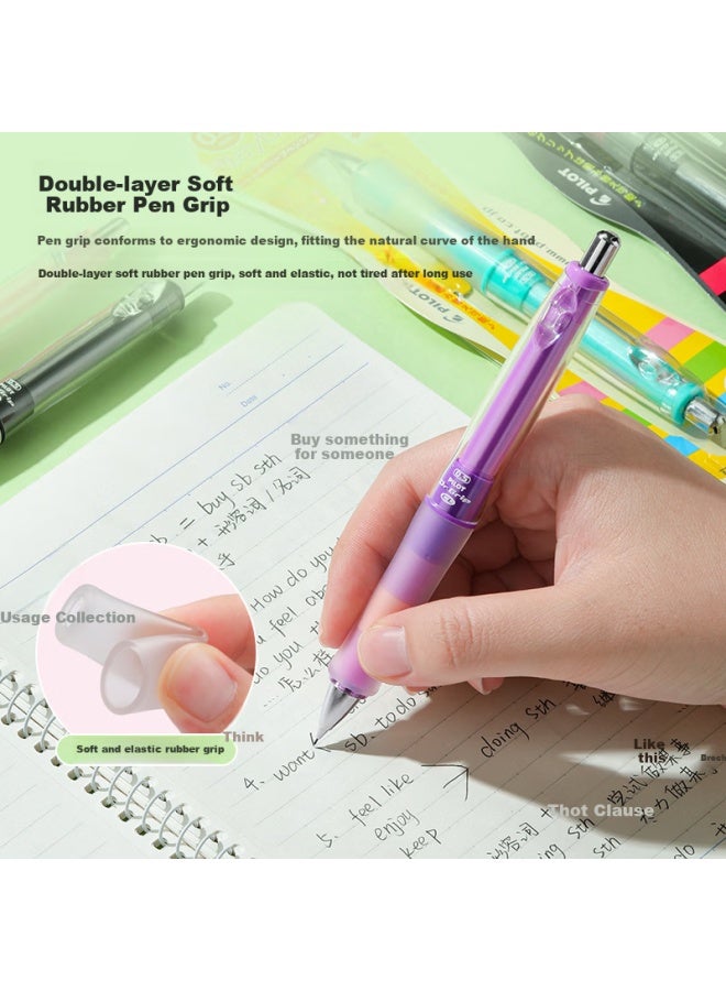 Pilot Ergonomic Mechanical Pencil 0.5Mm Anti-Fatigue For Spring Outings And Sketching, Elementary School Students' Writing, Limited Edition, Red Pink Hdgcl50R-Psp Original Import - Image 2