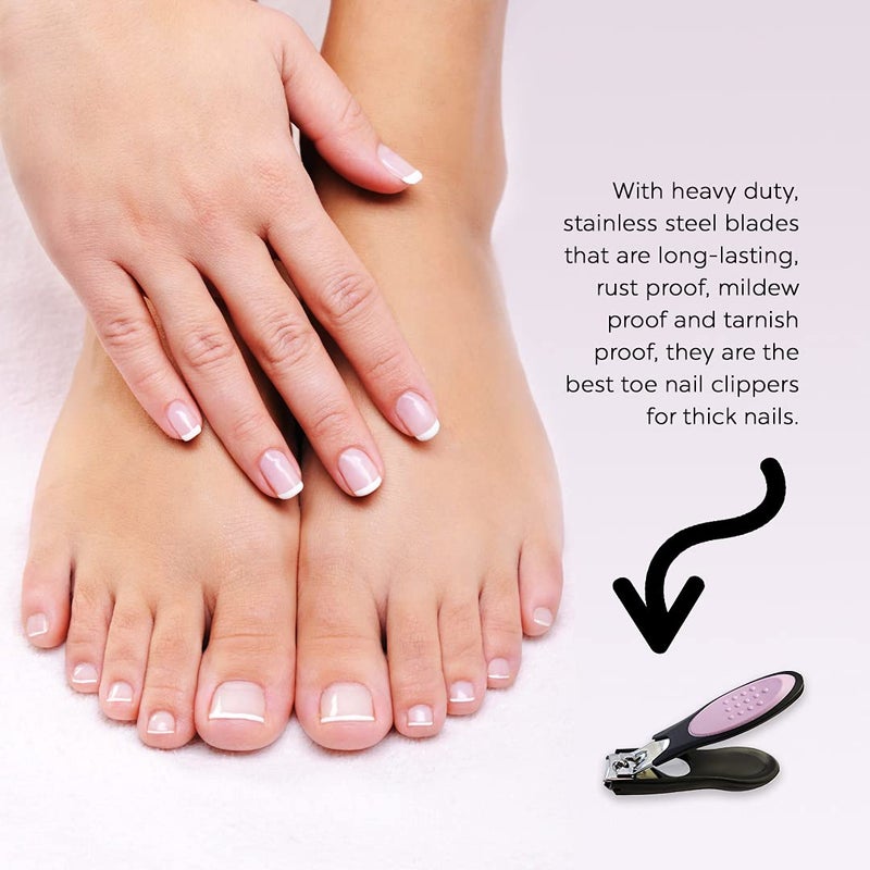 DreamCut Dream Cut Nail Clipper, Toenail Clippers, Chrome Plated, Stainless Steel, Sharp, Sturdy, Comfort Grip, Nail Catcher, for Men and Women, Nail Cutter, Trimmer - Image 2