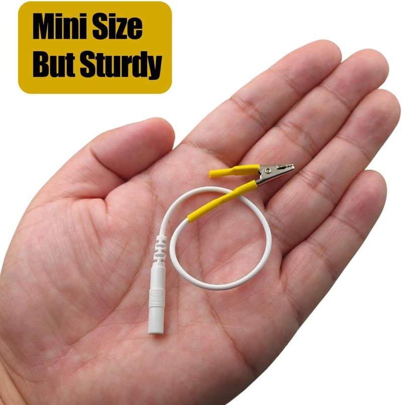 BesCable Electrode Wire for Dry Needling Needles - 20pcs TENS Leading Wires with Alligator Clips for TENS Unit Physiotherapy Machine - 2.0mm Pin Female to Alligator Clip Cable - Image 5