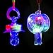PROLOSO 20 PCS Light up Flashing Whistles Glow in the Dark Party Supplies Include 10 Pacifier Whistles and 10 Round Whistles with Lanyard - Image 4