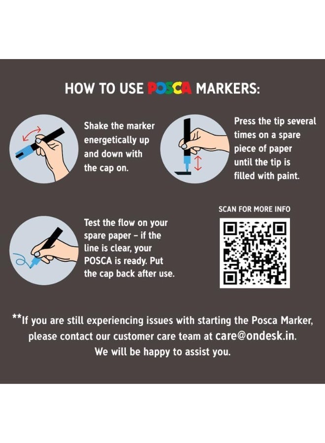 بوسكا أقلام تحديد ألوان باستيلية على شكل رصاصة من يوني بول بوسكا 3M، 0.9-1.3 مم | حبر متعدد الألوان | عبوة من 8 قطع - Image 3