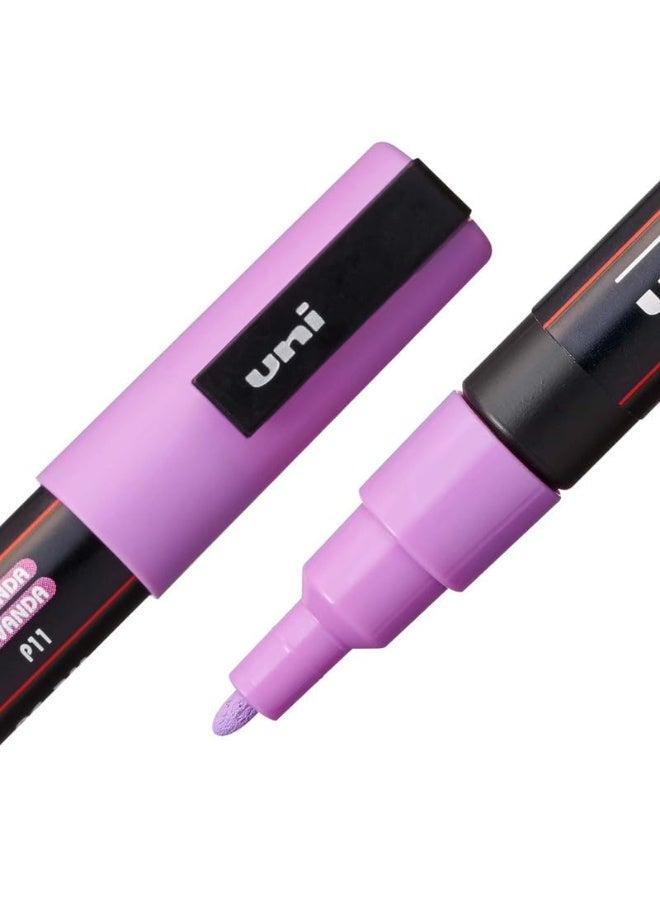 بوسكا أقلام تحديد ألوان باستيلية على شكل رصاصة من يوني بول بوسكا 3M، 0.9-1.3 مم | حبر متعدد الألوان | عبوة من 8 قطع - Image 4