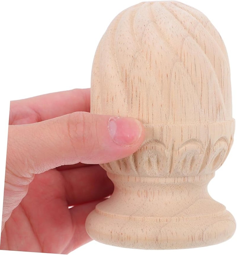 Pineapple Post Cap For Stair Railings DIY Home Decor Sturdy Wood Easy Installation - Image 4