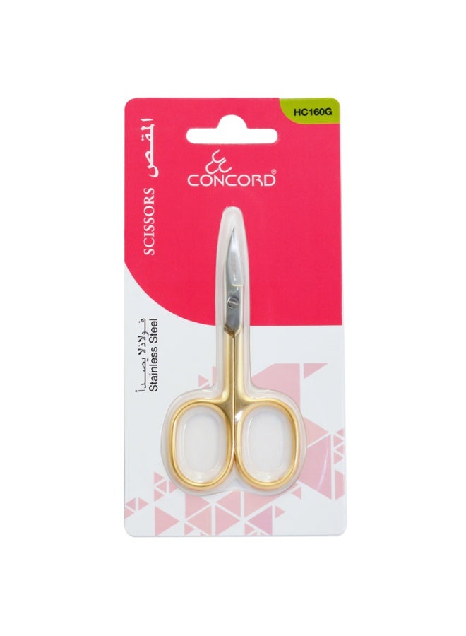 CONCORD Small Precision Scissors, 3.8inch Stainless Steel Multi-Purpose Vintage Beauty Grooming Kit for Facial Hair, Eyebrow, Eyelash, Beard, Moustache - Image 4
