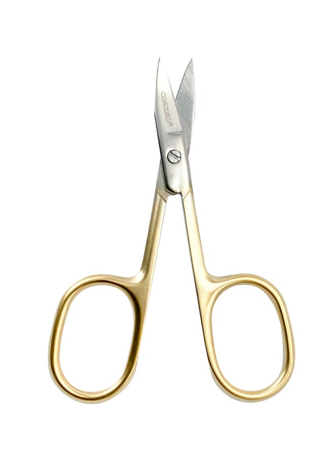 CONCORD Small Precision Scissors, 3.8inch Stainless Steel Multi-Purpose Vintage Beauty Grooming Kit for Facial Hair, Eyebrow, Eyelash, Beard, Moustache - Image 3