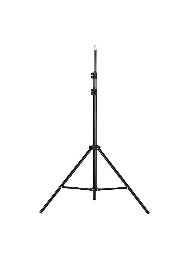 Generic - Adjustable Metal Tripod Light Stand Max. Height 1.6M/5.2ft with 1/4 Inch Screw for Photography Studio LED Video Light Umbrella Ring Light - Image 1