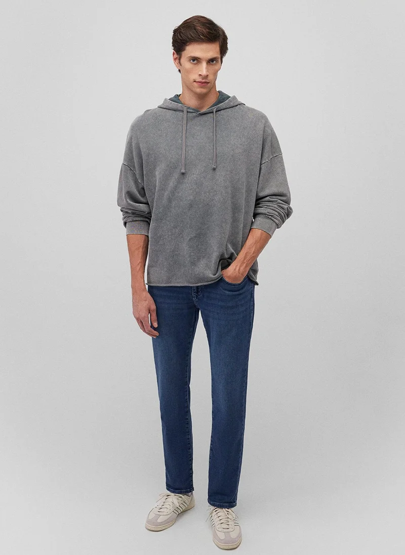 مافي بنطال جينز رياضي "ماركوس" بملمس ناعم داكن