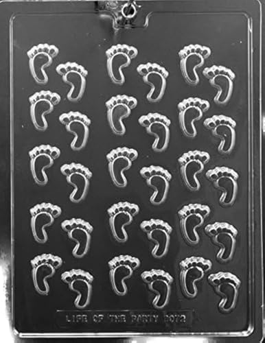 LEGLO Bite Size Decos Baby Feet Candy Mold Baby Shower Soap Mold leglo - Image 1