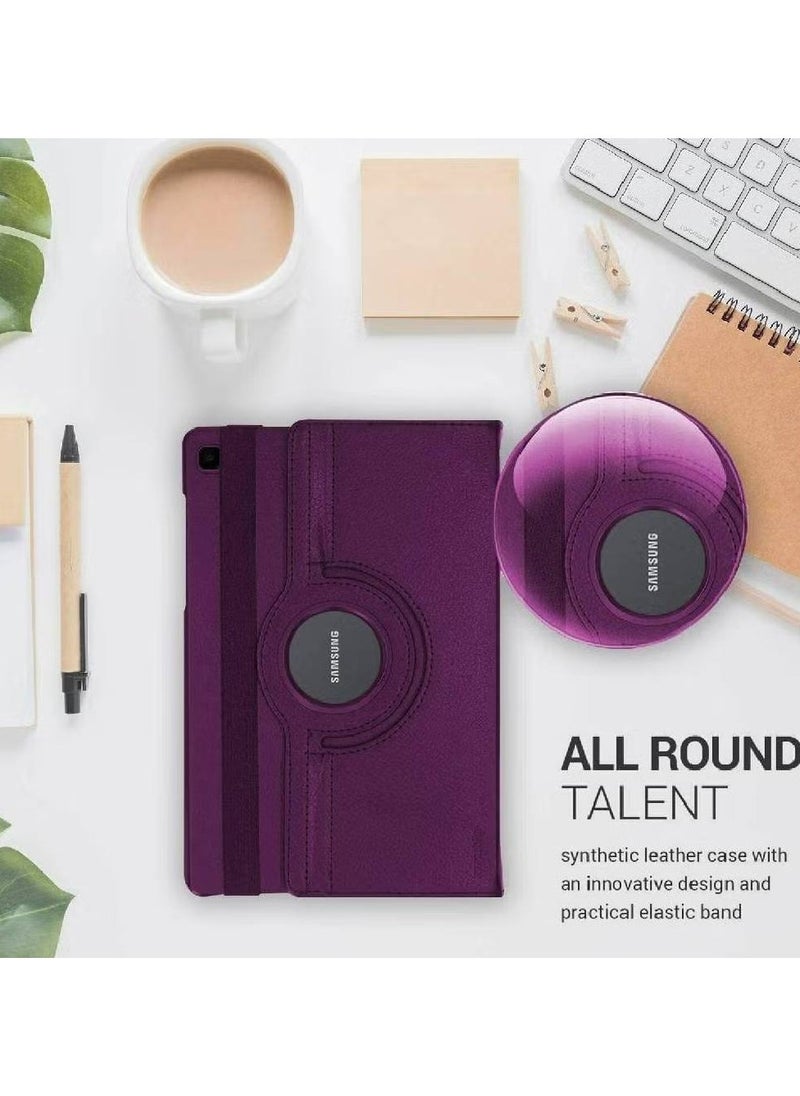 NAFO - Galaxy Tab A7 Case, 10.4" 2020 Tab A7 case, PU Leather Smart Case 360 Degree Rotating case Smart Folio Book case For Samsung Galaxy Tab A7 10.4-inch 2020 case (SM-T500/T505/T507) (Purple) - Image 1