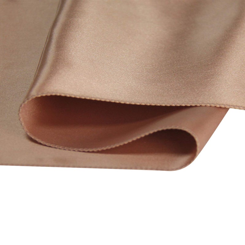 WELMATCH Rose Gold Satin Table Runners 5 pcs Wedding Banquet Party Event Decoration Table Runners (Rose Gold  5) - Image 2