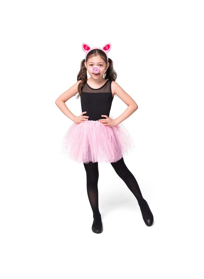 Spooktacular Creations Spooktacular Creations Pink Pig Costume Set with Pig Ears Nose Tail Tutu Skirt Halloween Animal Fancy Costume Accessories for Kids - Image 3