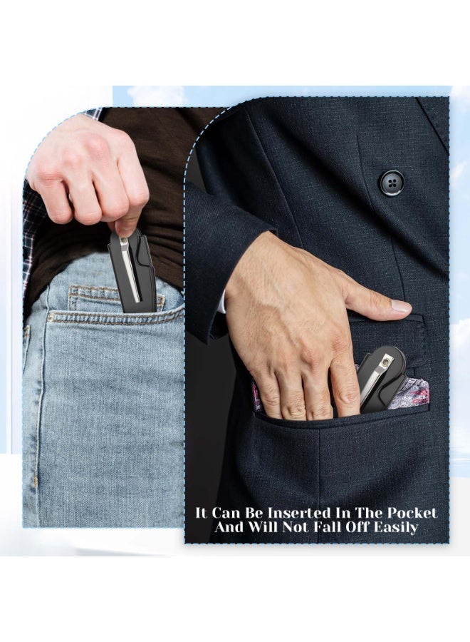 DOUGEI 2 Pcs Folding Mustache Comb Portable Beard Comb Fine Teeth Beard Brush Plastic Mustache Brush Moustache Comb Small Pocket Comb for Men Mustache Hair Care Styling Grooming - Image 4