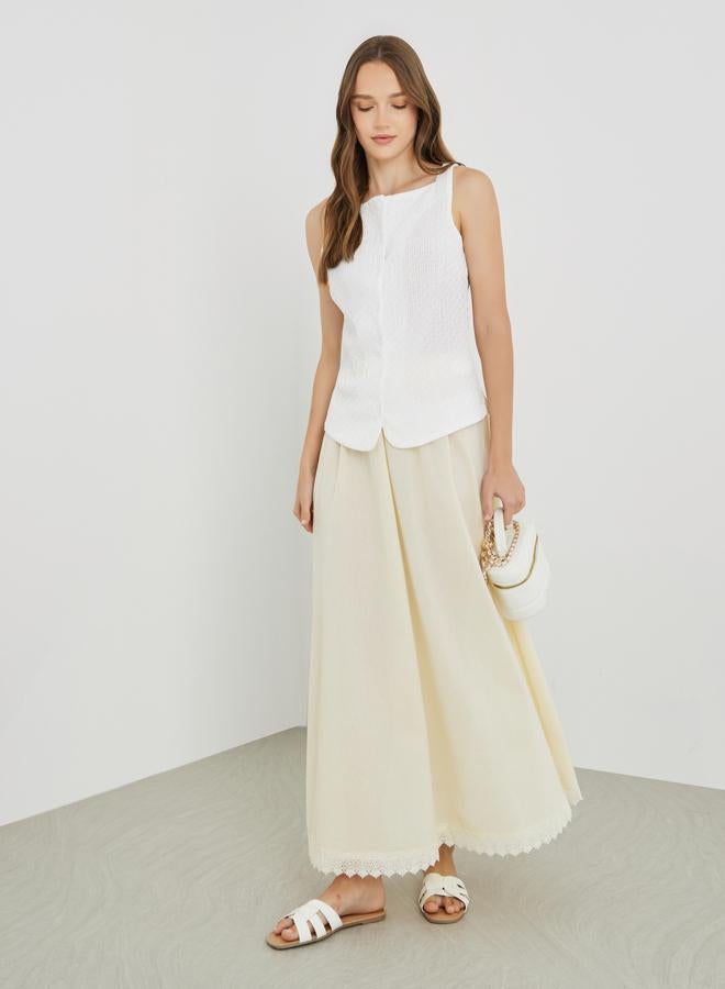 تايك تو تنورة ماكسي - من الدانتيل الصلب المزدوج - Image 1