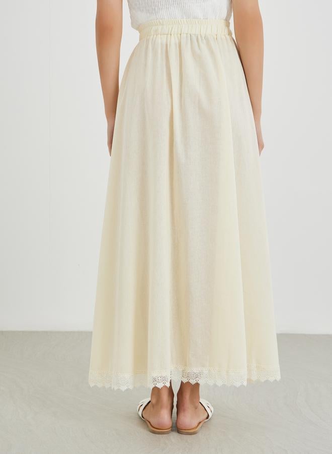 تايك تو تنورة ماكسي - من الدانتيل الصلب المزدوج - Image 4