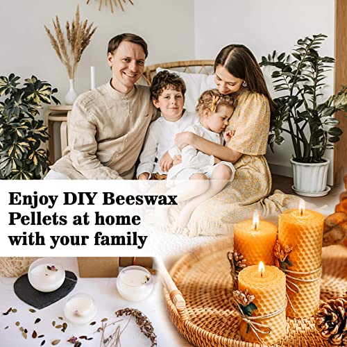 CARGEN White Beeswax Pellets - 428g(0.94lb) Bees Wax Pellets Melts Organic Beeswax for Skin, Bees Wax for Candles Making Triple Filtered for Lip Balm Lotion and Soap Making Supplies - Image 5