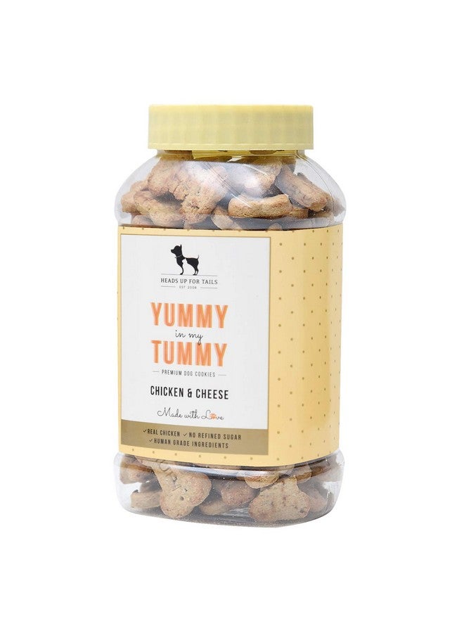 Heads Up For Tails Dog Biscuits Non Veg - Treats Cookies (320 GMS Each, Chicken & Cheese) -Pack of 2,All Life Stages - Image 4