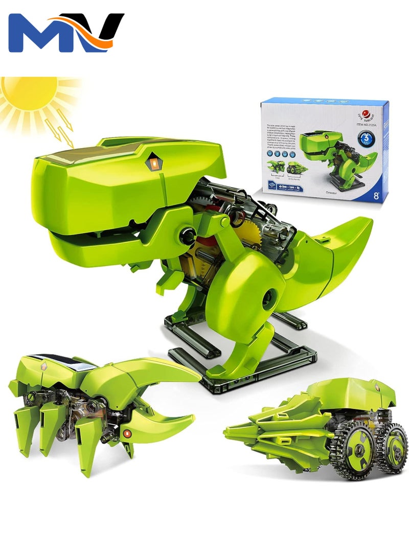 MAGIC VAULT - Robot Dinosaur Toys, 3-in-1 Solar Robot Kit, STEM Projects for Kids Ages 8-12, Building Games Robot Toys for 8 9 10 11 12 Year Old Boys Girls - Image 1