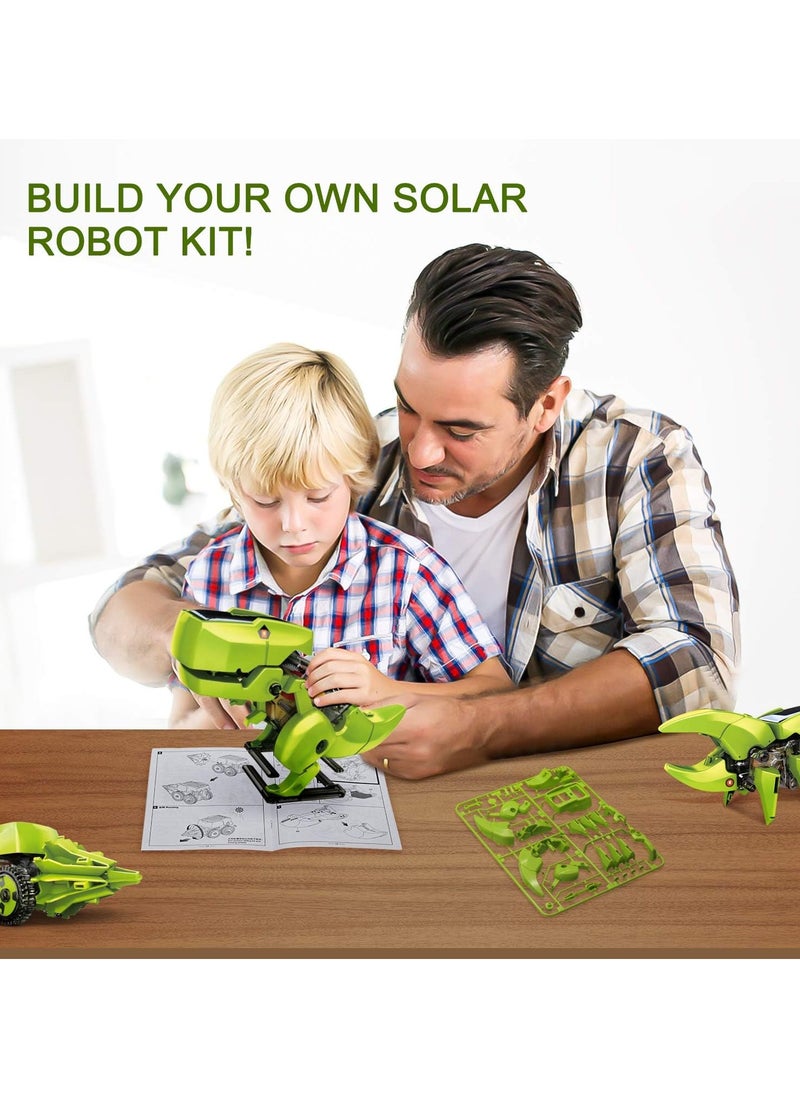 MAGIC VAULT - Robot Dinosaur Toys, 3-in-1 Solar Robot Kit, STEM Projects for Kids Ages 8-12, Building Games Robot Toys for 8 9 10 11 12 Year Old Boys Girls - Image 1