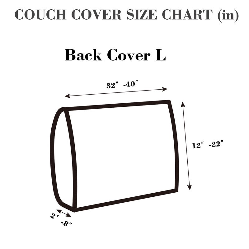 Disayu Sofa Covers Couch Covers for Sofa Pet Friendly Couch Cushion Covers Universal Sofa Covers Washable Stretch Slipcovers for Sectional Sofa (Texture Ivory White,Back Cover L) - Image 2