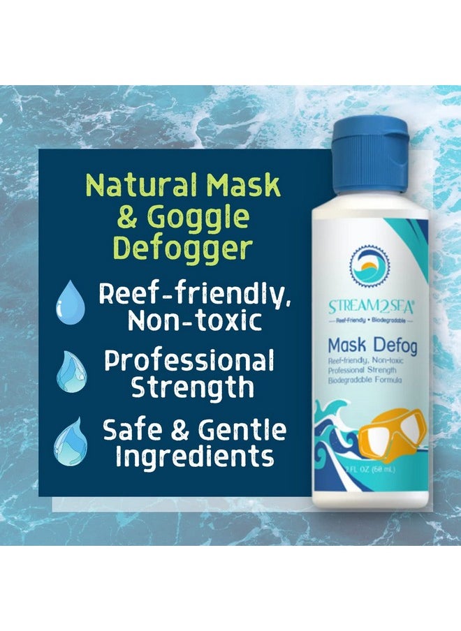 STREAM 2 SEA - Mask Defog, Reef Friendly Defogger Coating Anti Fog Mask For Glasses, Snorkel Mask, Scuba Divers, Ski Goggles And Sports Glasses Equipment - Image 1