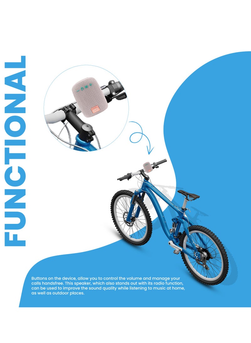 موديكس مكبر صوت بلوتوث لاسلكي محمول Moodix، لون رمادي - Image 5