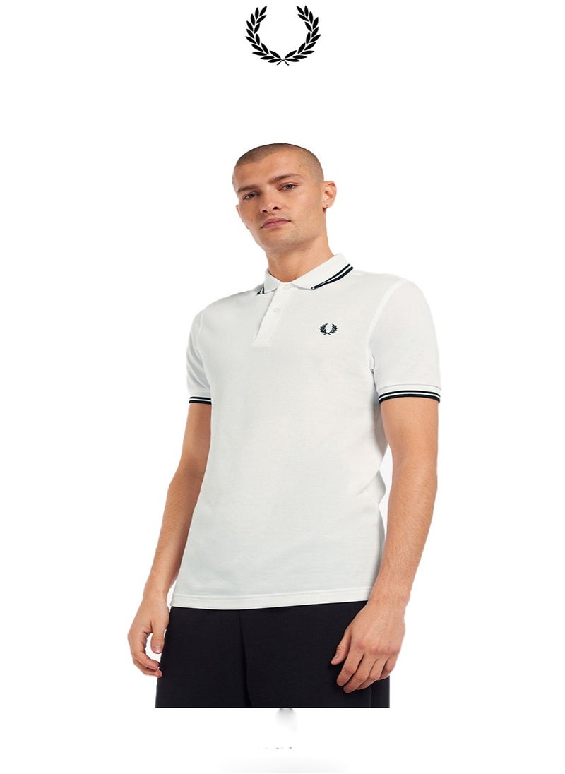 FRED PERRY Essential Logo Printed Polo Shirt  - Image 2