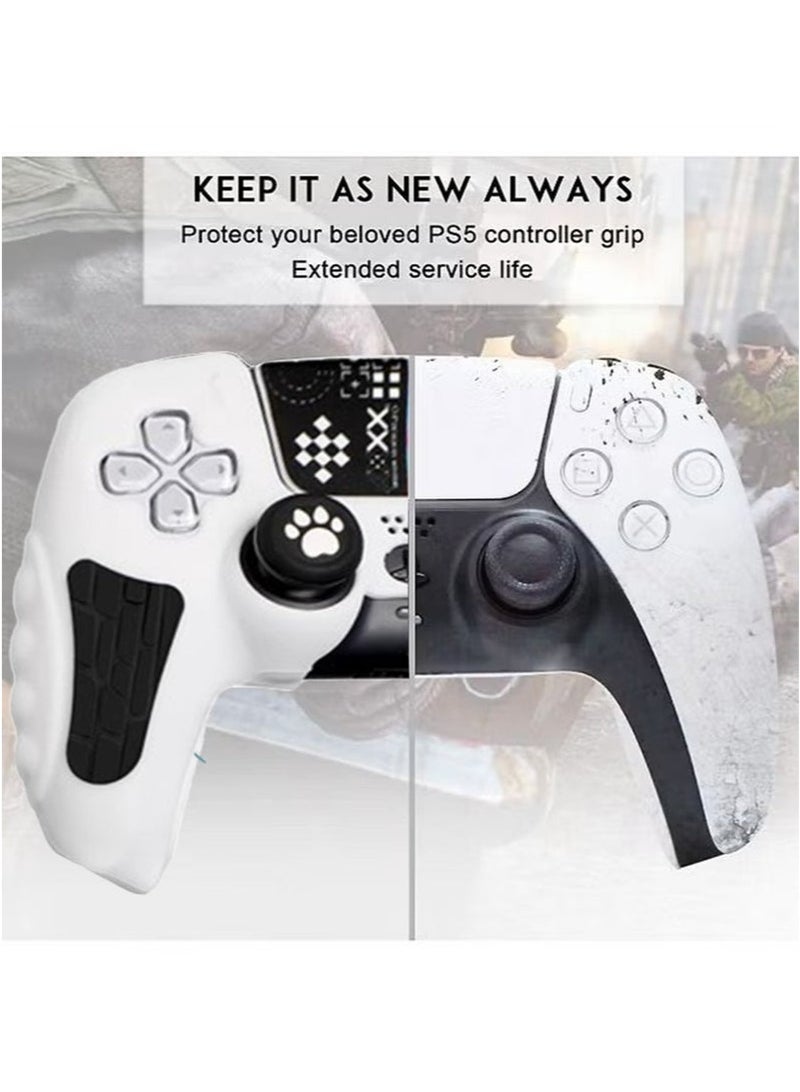 Case Cover for PS5/PS5 Slim Wireless Controller for Dual Sense Leather Texture Soft Silicone Protection Anti-scratch Anti-fall Case Cover Electronic game Machine Accessories  - Image 3