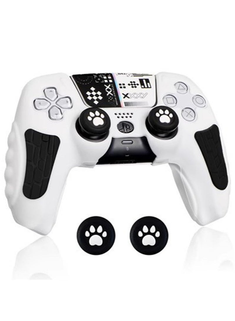 Case Cover for PS5/PS5 Slim Wireless Controller for Dual Sense Leather Texture Soft Silicone Protection Anti-scratch Anti-fall Case Cover Electronic game Machine Accessories  - Image 1