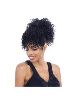 Equal POP BELL (1B Off Black) - Freetress Equal Synthetic Drawstring Ponytail & Bang 
