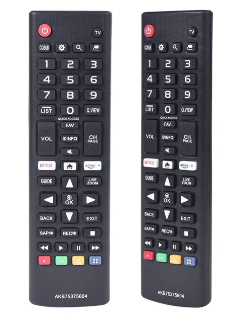 Universal Remote Control Compatible with AKB75375604 for LG 4K Smart TVs – Replacement for Models 43UK6300PUE, 49UK6300PUE, 55UK6300PUE, 65UK6300PUE, 75UK6570PUB – Strong IR Signal, Easy Setup, Long Battery Life, and Full Functionality for TV Navigation, Volume, Channel, and Menu Controls – High-Performance Remote for Seamless Entertainment