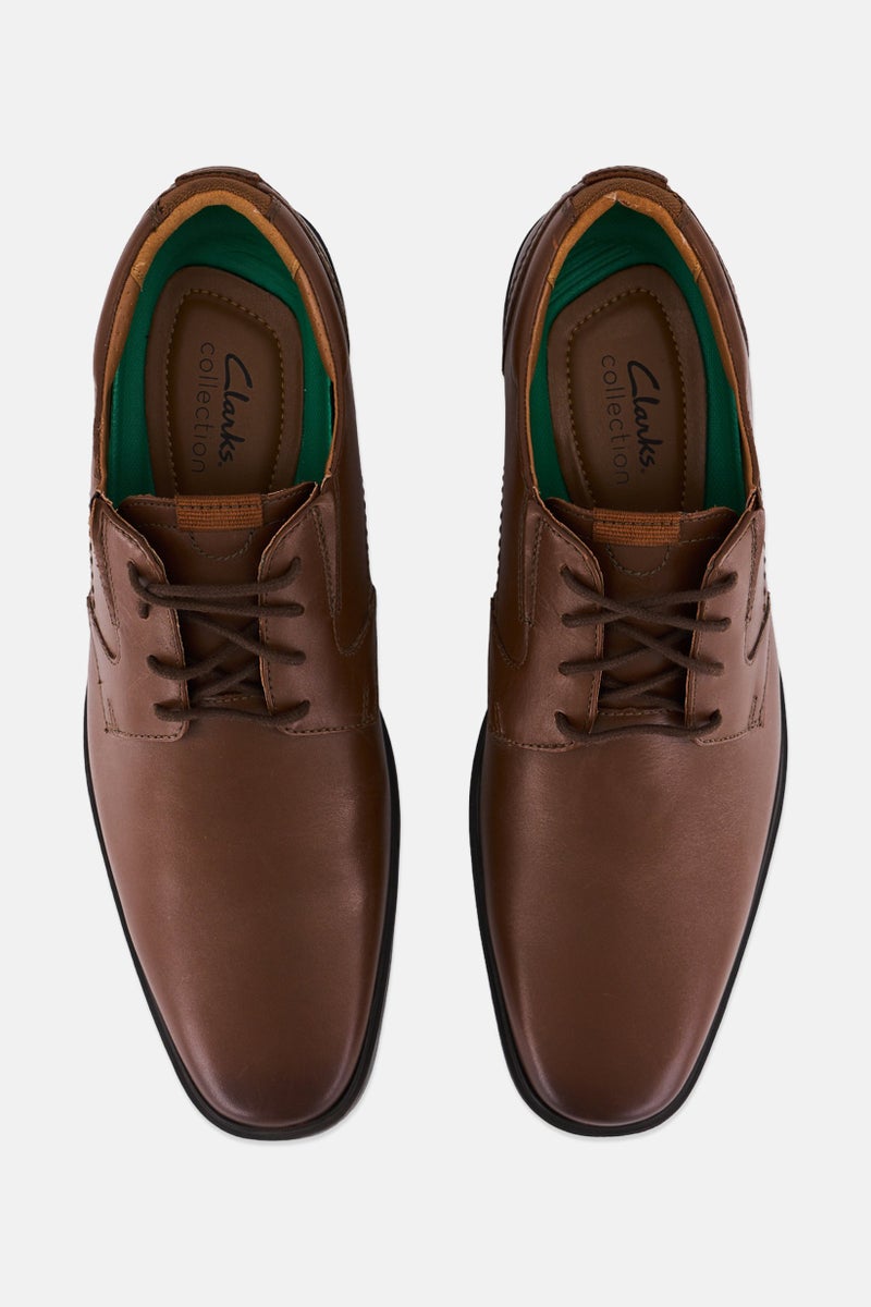 clarks Men Standard Fit Slite Low Formal Shoes, Brown - Image 2