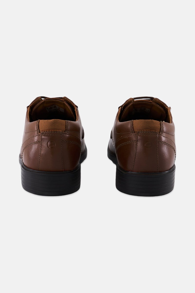 clarks Men Standard Fit Slite Low Formal Shoes, Brown - Image 3