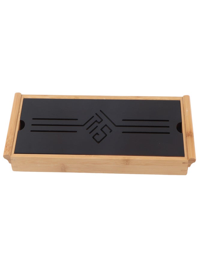 Bamboo Tea Tray Cup Plate Traditional Chinese Style Serving Tray Kung Fu Tea Accessory - Image 1