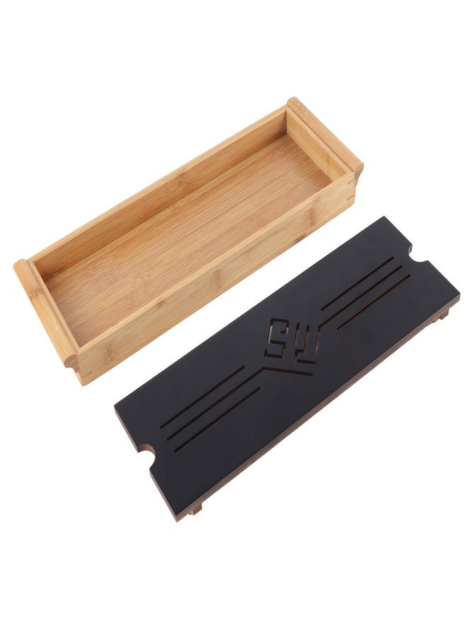 Bamboo Tea Tray Cup Plate Traditional Chinese Style Serving Tray Kung Fu Tea Accessory - Image 3