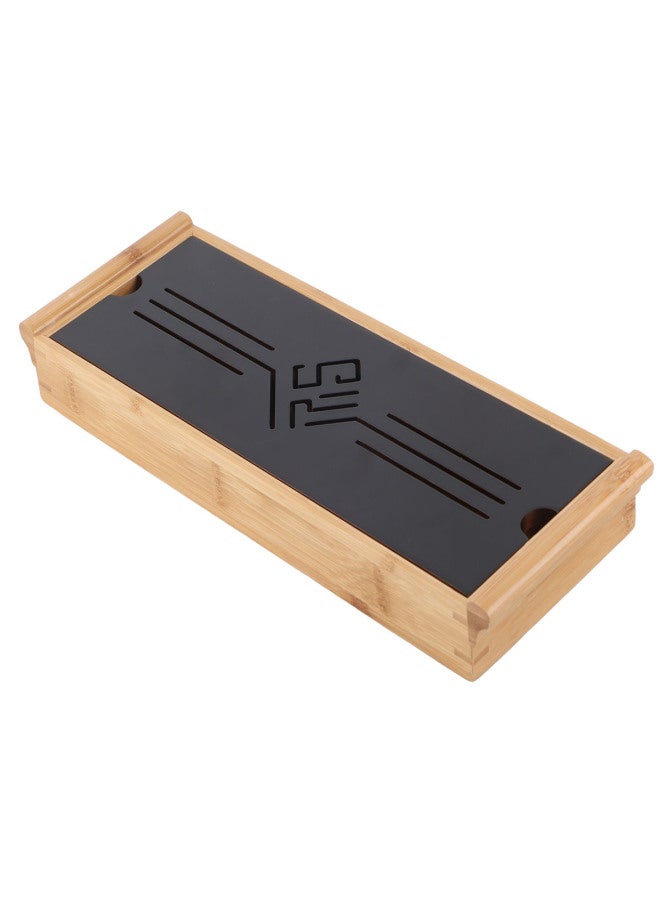 Bamboo Tea Tray Cup Plate Traditional Chinese Style Serving Tray Kung Fu Tea Accessory - Image 2