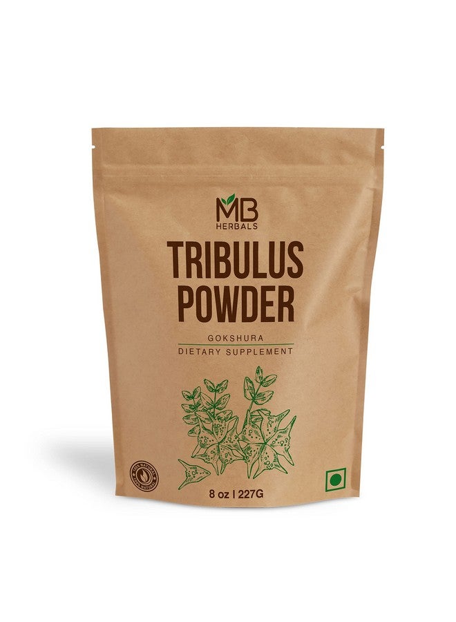 MB Herbals Tribulus Powder 8 Oz / 227G ; 0.5 Lb ; Pure Tribulus Terrestris Powder ; No Preservatives ; Gokshura Powder - Image 1