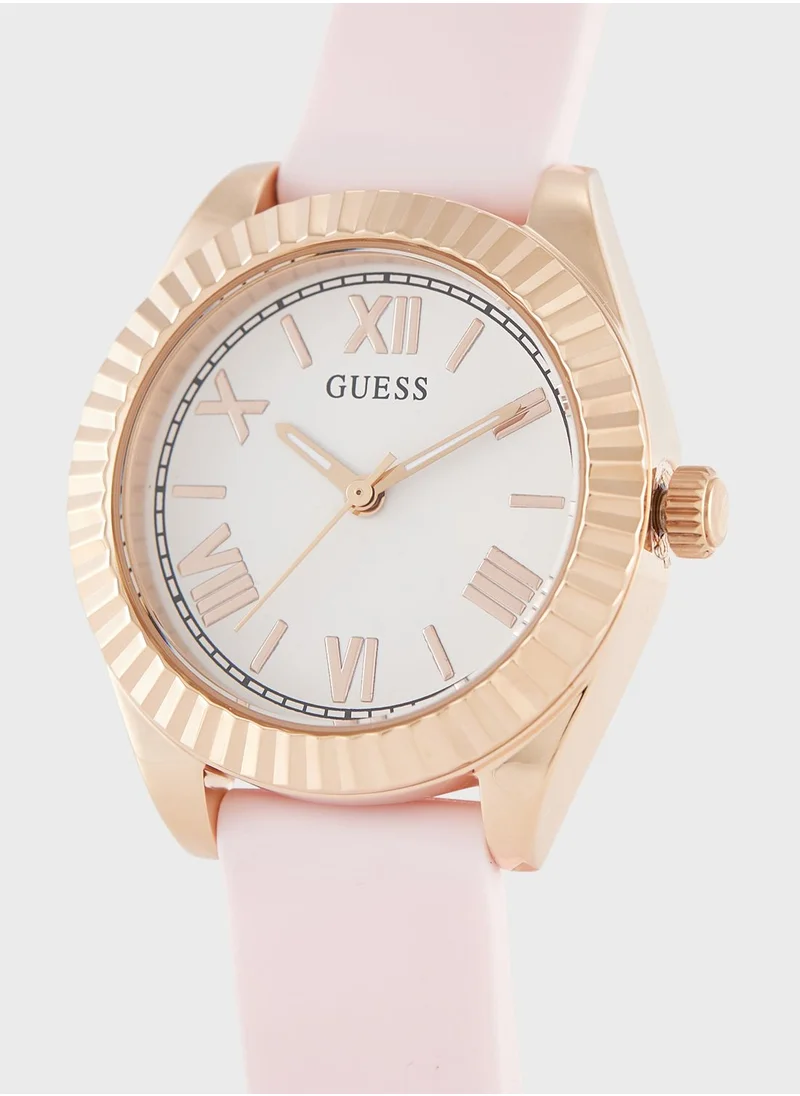 GUESS Mini Luna Silicone Strap Analog Watch