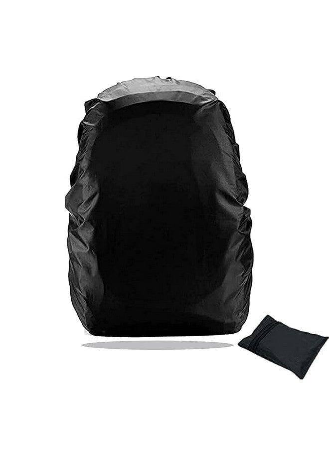 ZUDELLA Bag Cover Waterproof Rain & Dust Cover for Backpack with Elastic Adjustable & Pouch | Rain Cover for Laptop/School/College & Office Bag- (BLACK) - Image 1