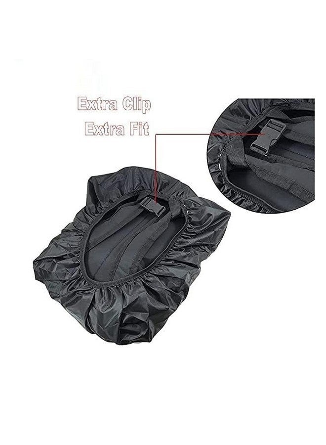 ZUDELLA Bag Cover Waterproof Rain & Dust Cover for Backpack with Elastic Adjustable & Pouch | Rain Cover for Laptop/School/College & Office Bag- (BLACK) - Image 4