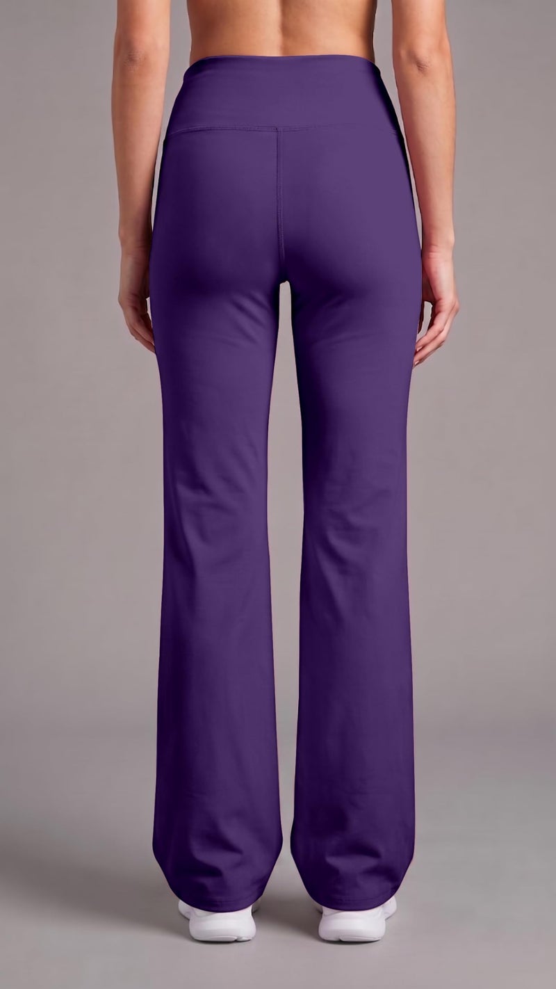 Mehrang Women High Rise Premium Gym /Active Wear Tights Stretchable Leggings Yoga Pants Gym Tight, Comfort Fit High Waist (Alpha, Xl, Lavender) - Image 3