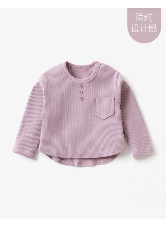 Doxiluka Girls' Long Sleeve T-shirt | Boys' Base Layer | Autumn Baby Clothes | Round Neck Trendy Infant Top | Spring/fall Kids Fashion - Image 1