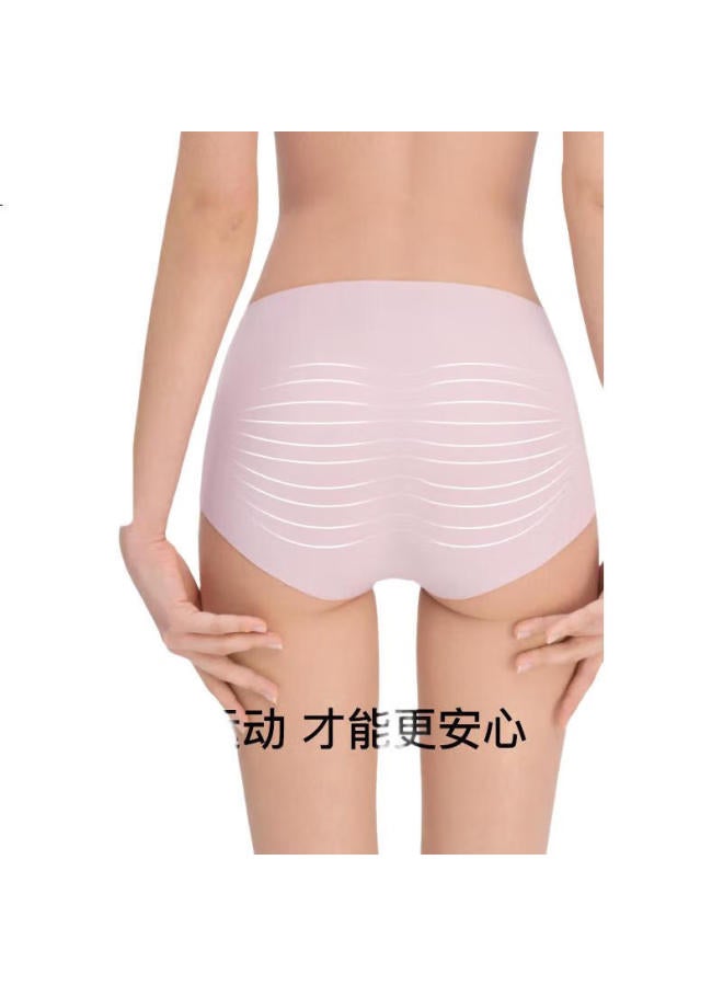 Ubras Women'S Underwear 7A Pure Cotton Antibacterial Cotton Crotch Seamless Panties Oat Milk Color One Size - Image 3