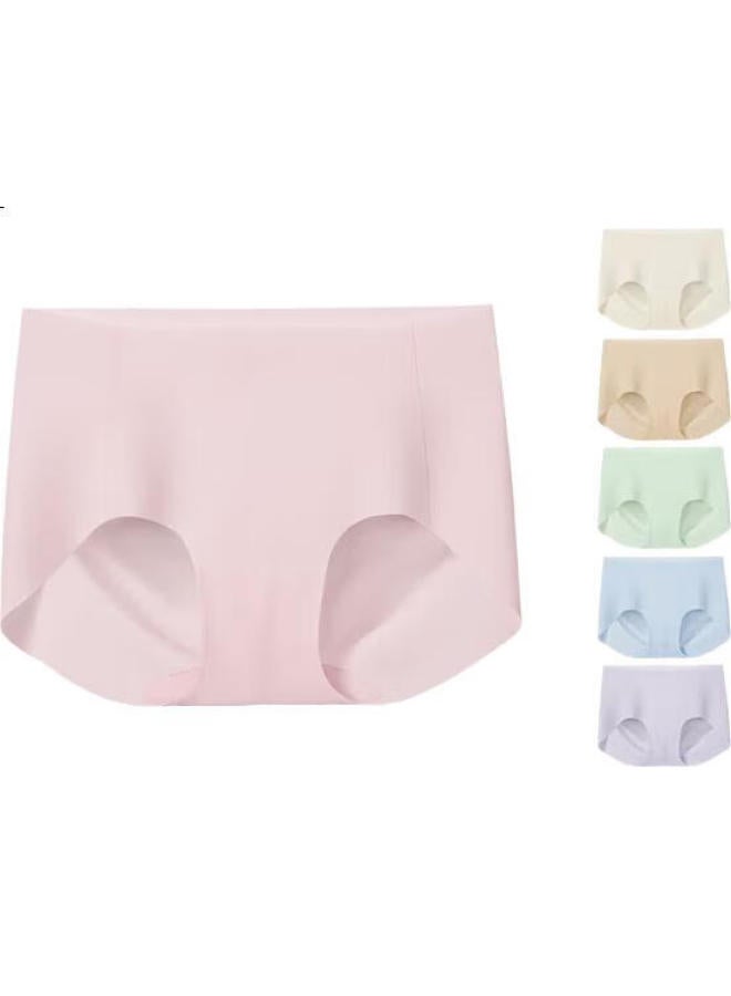 Ubras Women'S Underwear 7A Pure Cotton Antibacterial Cotton Crotch Seamless Panties Oat Milk Color One Size - Image 1