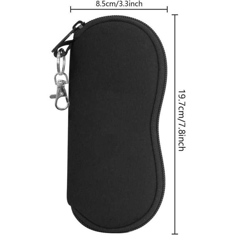 alladaga alladaga 3 Pack Zipper Sunglasses Soft Case Portable Neoprene Eyeglasses Case for Men and Women  - Image 2