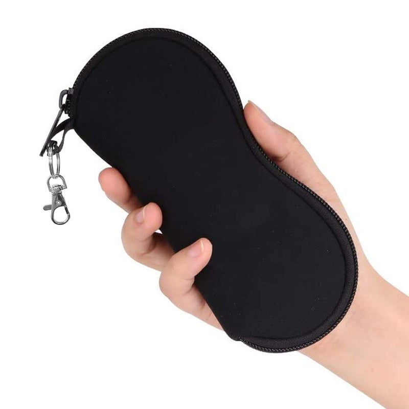 alladaga alladaga 3 Pack Zipper Sunglasses Soft Case Portable Neoprene Eyeglasses Case for Men and Women  - Image 4