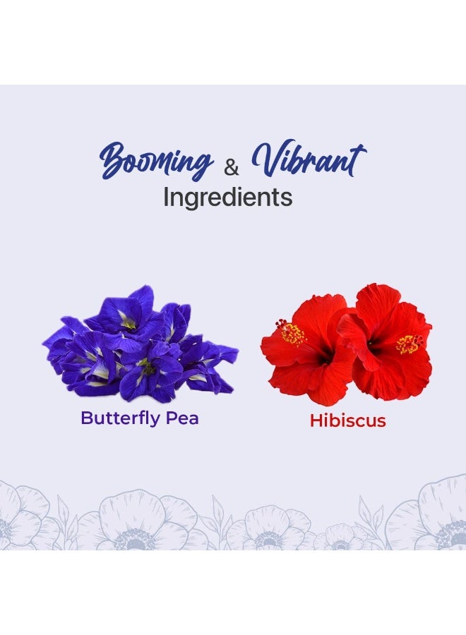 BLUE TEA - COMBO - Butterfly Pea Flower - 25g & Hibiscus- 50g | SUPER ANTIOXIDANT | Flower Based - Caffeine Free - Herbal Tea - Image 2