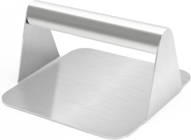 Istara Burger Press Stainless Steel BBQ Press Heavy Duty Smash Burger Press Dishwasher Safe NonStick Burger Smasher Round Grill Press for Flat Top Griddle Grill Cooking and Hamburger - Image 1