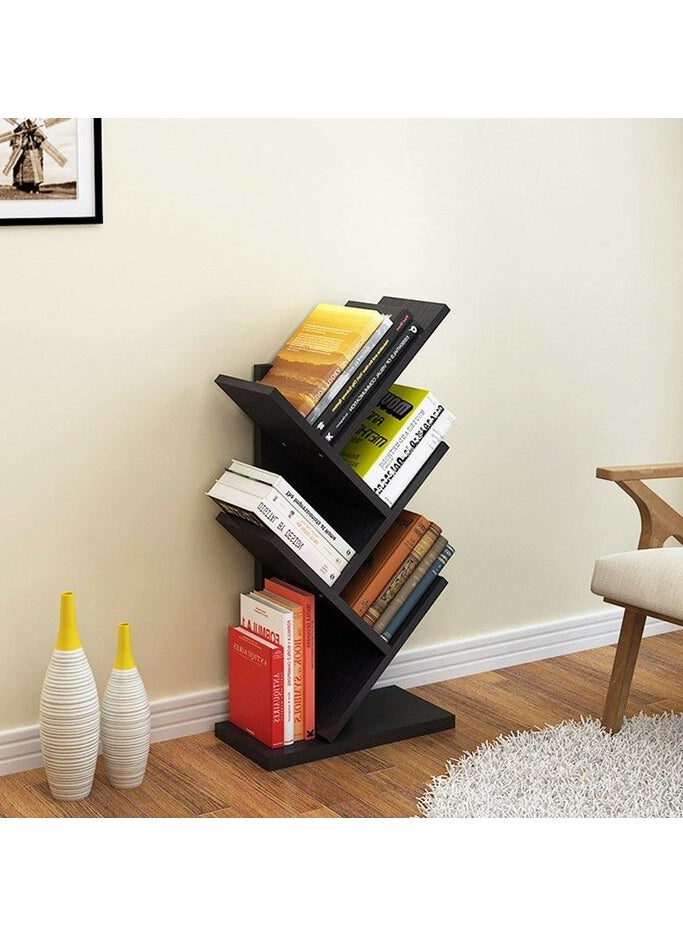 جاد وودز رف كتب من 4 طبقات أسود بتصميم شجرة من جاد وودز.  - Image 1