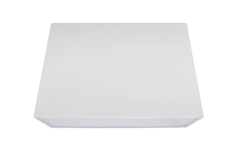 Aspen Creative 32028A Transitional Rectangle Hardback Shape Spider Construction Lamp Shade in White 16 wide Top8 14 Bottom10 16 x Height 10